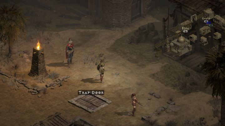 Wejście do Kanałów znajduje się koło Greiza, w północno-wschodniej części miasta - Diablo 2 Resurrected: Siedlisko Radamenta - solucja, opis przejścia - Diablo 2 Resurrected - poradnik do gry