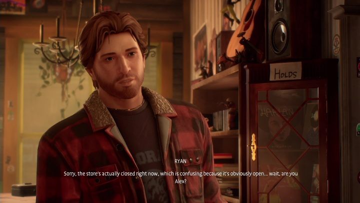 Ryan czeka przy kasie - Life is Strange True Colors: Sklep z winylami - solucja, opis przejścia - Life is Strange True Colors - poradnik do gry