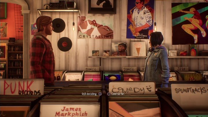 Wdacie się w krótką rozmowę z mężczyzną - Life is Strange True Colors: Sklep z winylami - solucja, opis przejścia - Life is Strange True Colors - poradnik do gry