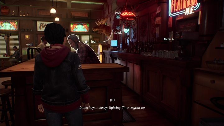 Waszym ostatnim zadaniem jest udanie się do Jeda i poinformowanie go o zakończeniu zadania - Life is Strange True Colors: Bar (rozdział 1) - solucja, opis przejścia - Life is Strange True Colors - poradnik do gry