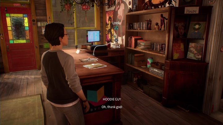 Po wejściu do sklepu możecie rozejrzeć się po okolicy - Life is Strange True Colors: Steph i Charlotte - solucja, opis przejścia - Life is Strange True Colors - poradnik do gry