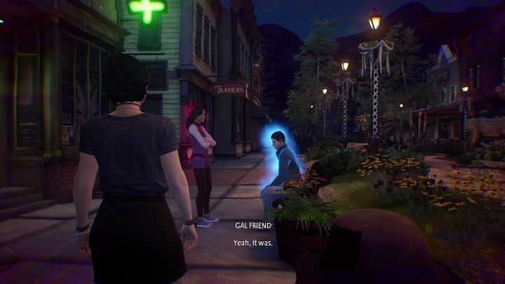 Zaraz pod sklepem Charlotte zobaczycie parę - Life is Strange True Colors: Życie poza festiwalem - solucja, opis przejścia - Life is Strange True Colors - poradnik do gry