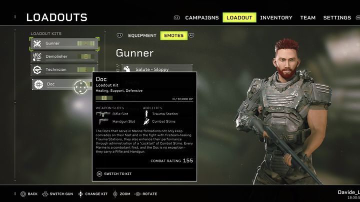Medyk (Doc) to klasa postaci nastawiona na wspomaganie swojej drużyny - Aliens Fireteam Elite: Klasy postaci - Aliens Fireteam Elite - poradnik do gry