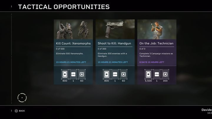 Każde z zadań oferuje dwie waluty, w zależności od wykonanego zadania, ich ilość może się różnić - Aliens Fireteam Elite: Zadania dzienne - czy są, jak zaliczyć? - Aliens Fireteam Elite - poradnik do gry