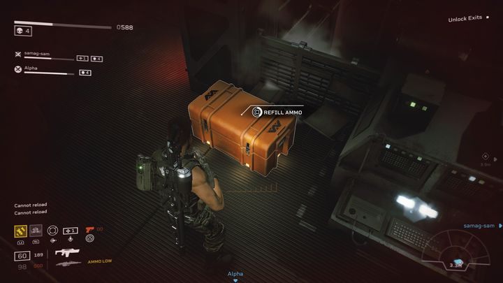 W międzyczasie, gdy będziecie przechodzić z pokoju do pokoju, natraficie na skrzynię z amunicją - Aliens Fireteam Elite: Wejście - solucja, opis przejścia - Aliens Fireteam Elite - poradnik do gry