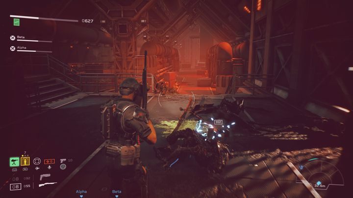 Brońcie się w miejscu widocznym na zdjęciu - Aliens Fireteam Elite: Ratunek - solucja, opis przejścia - Aliens Fireteam Elite - poradnik do gry