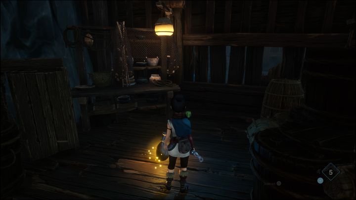 Gdy złapiecie się krawędzi i wejdziecie na górę, zostaniecie zaatakowani przez trzech przeciwników - Kena Bridge of Spirits: Help the Woodsmith - solucja, opis przejścia - Kena Bridge of Spirits - poradnik do gry
