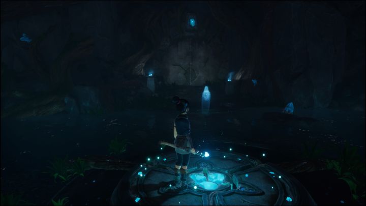 Następnie, jeśli nie wiecie gdzie się udać, podążajcie za niebieskimi duszami - Kena Bridge of Spirits: Tutorial - solucja, opis przejścia - Kena Bridge of Spirits - poradnik do gry