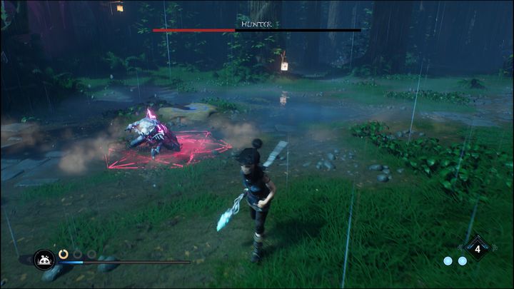 Hunter dysponuje dwoma ruchami, które są atakami wręcz - Kena Bridge of Spirits: Hunter - boss, jak pokonać? - Kena Bridge of Spirits - poradnik do gry