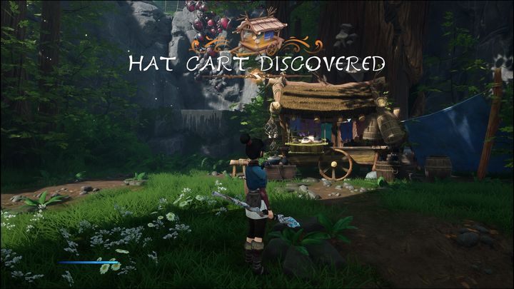 Hat Cart jest stoiskiem, na którym możecie zakupić odblokowane wcześniej czapeczki dla swoich towarzyszy, Rot - Kena Bridge of Spirits: Hat Cart - co odblokowuje? - Kena Bridge of Spirits - poradnik do gry