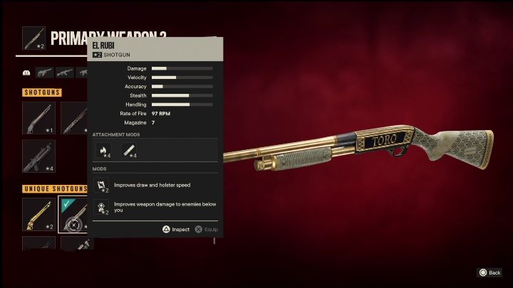 Cechy specjalne: El Rubi to strzelba, która od startu posiada takie modyfikacje jak - Far Cry 6: Najlepsze bronie do cichych zabójstw - lista - Far Cry 6 - poradnik do gry