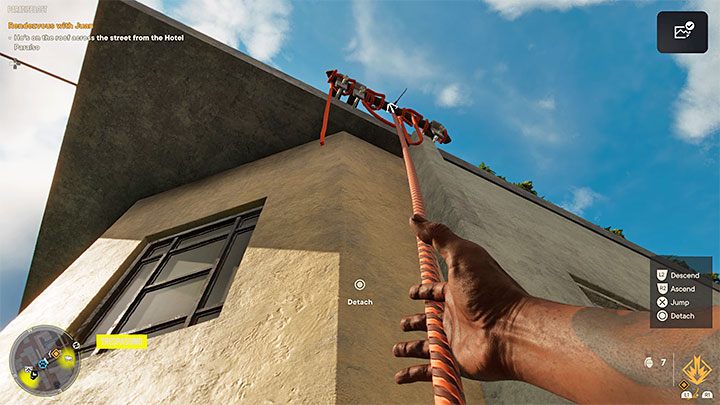 Juan przebywa na dachu budynku sąsiadującego z hotelem - Far Cry 6: Raj utracony (Paradise Lost) - solucja, opis przejścia - Far Cry 6 - poradnik do gry