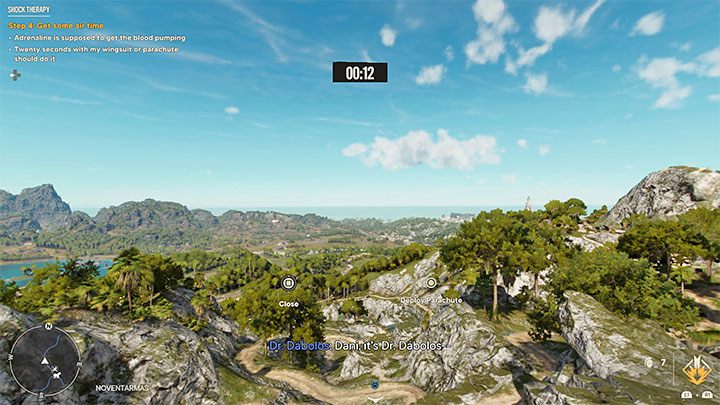 Czwarte wyzwanie wymusza żeby spędzić co najmniej 20 sekund w powietrzu - Far Cry 6: Terapia wstrząsowa (Shock Therapy) - solucja, opis przejścia - Far Cry 6 - poradnik do gry