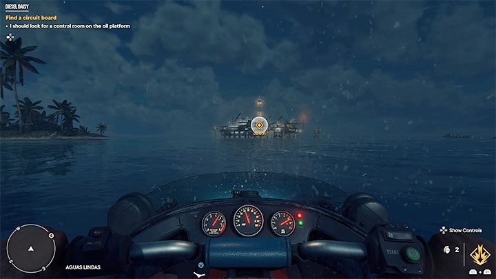 To zadanie wymaga zinfiltrowania platformy wiertniczej GPD (GPD Oil Platform) zlokalizowanej na otwartych wodach w niewielkiej odległości na północny-zachód od wyspy - Far Cry 6: Dieslowa Daisy (Diesel Daisy) - solucja, opis przejścia - Far Cry 6 - poradnik do gry