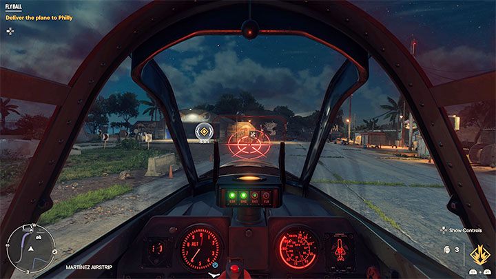 Ostrożnie dotknijcie płyty pasa startowego i po udanym lądowaniu doprowadźcie powoli samolot do oznaczonego hangaru - Far Cry 6: Fly Ball - solucja, opis przejścia - Far Cry 6 - poradnik do gry