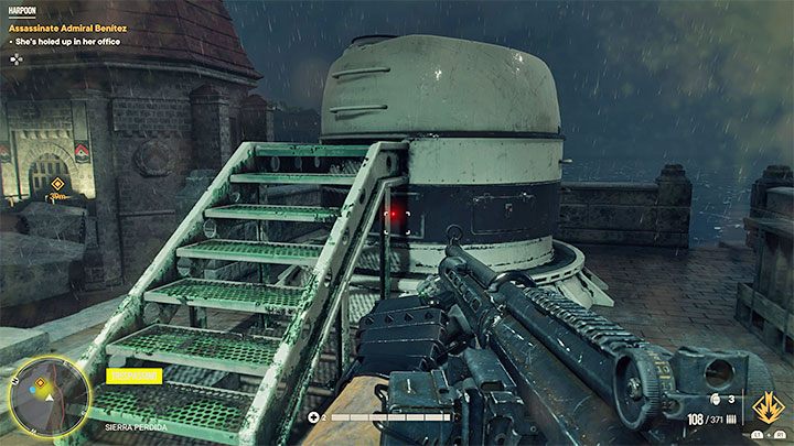 Zainteresujcie się pokazanym na obrazku działem, które znajduje się na murach fortu - Far Cry 6: Harpun (Harpoon) - solucja, opis przejścia - Far Cry 6 - poradnik do gry