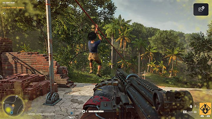 Zaprzestańcie walk i skupcie się wyłącznie na opuszczeniu hotelu, na terenie którego unoszą się trujące czerwone opary - Far Cry 6: Ryk lwa (The Lions Roar) - solucja, opis przejścia - Far Cry 6 - poradnik do gry
