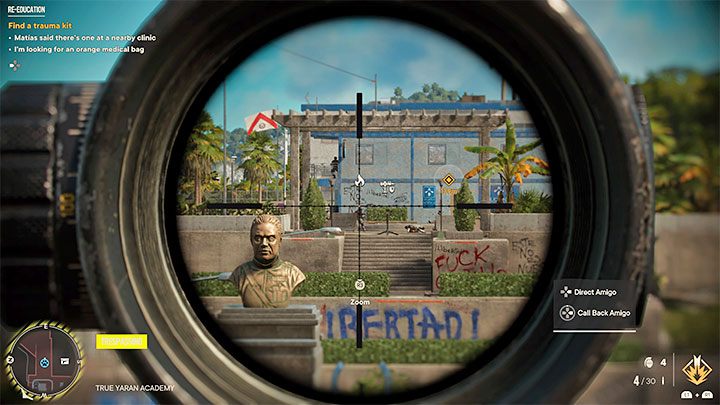 Od Matiasa otrzymacie namiary na wschodni budynek kompleksu, w którym do odnalezienia będzie torba z lekarstwami - Far Cry 6: Reedukacja (Re-Education) - solucja, opis przejścia - Far Cry 6 - poradnik do gry