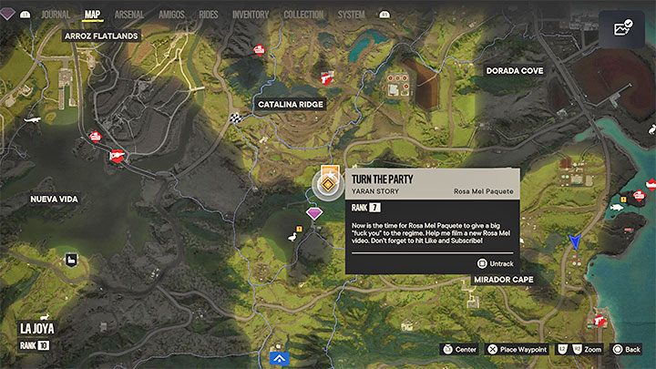 Niedługo po zaliczeniu pobocznej misji skontaktuje się z Wami ponownie Rosa Mel - Far Cry 6: Niezatarte tropy (Loose Ends) - solucja, opis przejścia - Far Cry 6 - poradnik do gry