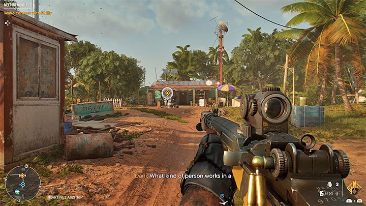 Na potrzeby zaliczenia opisywanej operacji musicie dotrzeć w dowolny sposób do znacznika zadania znajdującego się w regionie Costa Del Mar z zamiarem spotkania się z Phillym - Far Cry 6: Poznajcie państwa Monteros - solucja, opis przejścia - Far Cry 6 - poradnik do gry