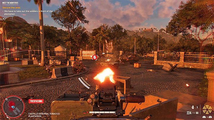 Wokół budynku plantacji zaczną pojawiać się wrogo nastawieni żołnierze i będziecie musieli przystąpić do walk z nimi - Far Cry 6: Poznajcie państwa Monteros - solucja, opis przejścia - Far Cry 6 - poradnik do gry