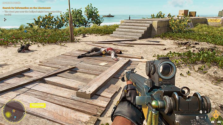 Po dotarciu na miejsce załączy się kolejny filmik przerywnikowy, tym razem ukazujący brutalną egzekucję w wykonaniu Jose Castillo - Far Cry 6: Napoleon El Pequeno - solucja, opis przejścia - Far Cry 6 - poradnik do gry