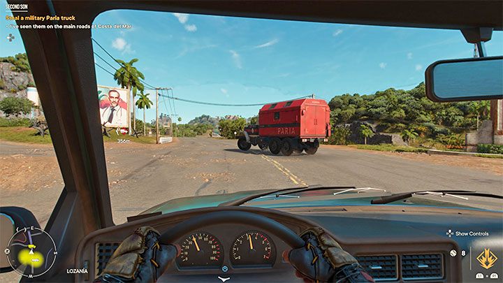 Bardziej prawdopodobny jest wariant, że natraficie na jedną z ciężarówek znajdujących się w ruchu i jeżdżących po okolicy - Far Cry 6: Drugi syn (Second Son) - solucja, opis przejścia - Far Cry 6 - poradnik do gry