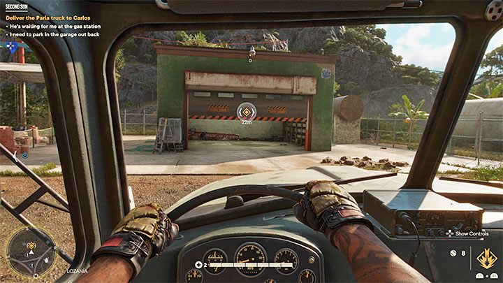 Z nowo pozyskaną ciężarówką musicie dotrzeć na wskazaną na mapie stację benzynową - Far Cry 6: Drugi syn (Second Son) - solucja, opis przejścia - Far Cry 6 - poradnik do gry