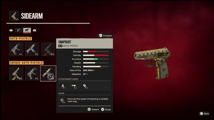 Cechy specjalne: Grzała to pistolet samopowtarzalny, który od startu posiada takie modyfikacje jak - Far Cry 6: Pistolety samopowtarzalne, Unikalne bronie - lista - Far Cry 6 - poradnik do gry