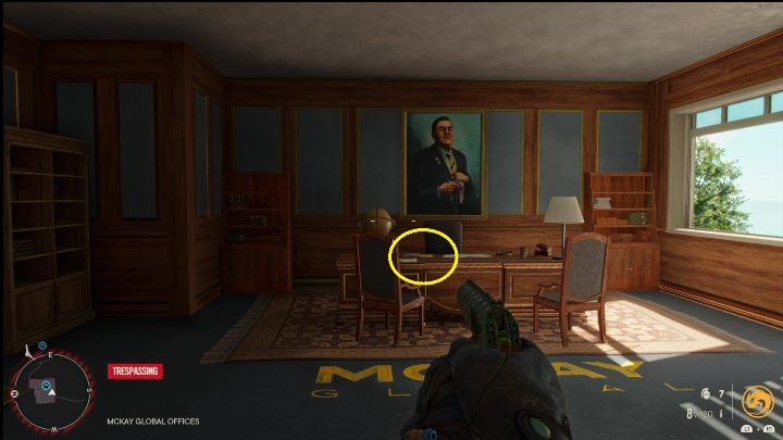 Notatka leży na drewnianym biurku, w gabinecie na najwyższym piętrze - Far Cry 6: El Este 1/2, Ukryte opowieści - lista - Far Cry 6 - poradnik do gry