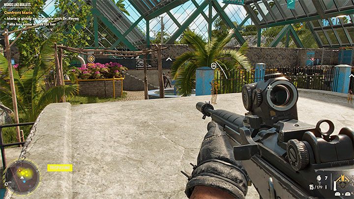 Powrócicie do widoku FPP i odzyskacie dostęp do wyposażenia bohatera - Far Cry 6: Słowa jak kule (Words Like Bullets) - solucja, opis przejścia - Far Cry 6 - poradnik do gry