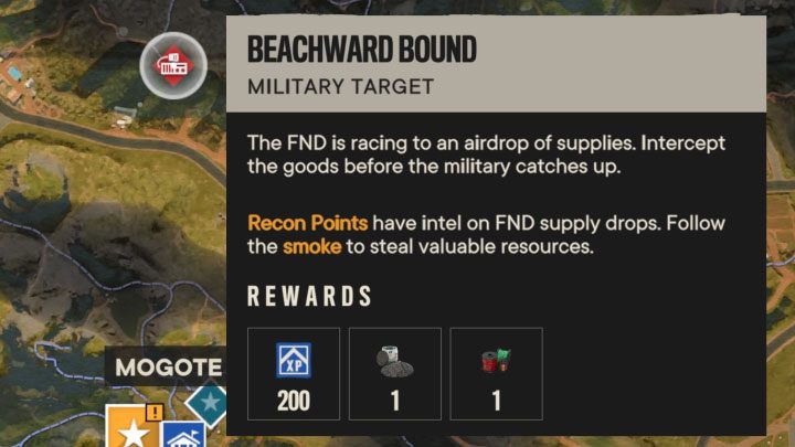 Wojskowe zrzuty zaopatrzenia (Military Supply Drops) to jedna z kategorii celów wojskowych (Military Target), tzn - Far Cry 6: Trofeum Deszcz skarbów - jak zdobyć? - Far Cry 6 - poradnik do gry