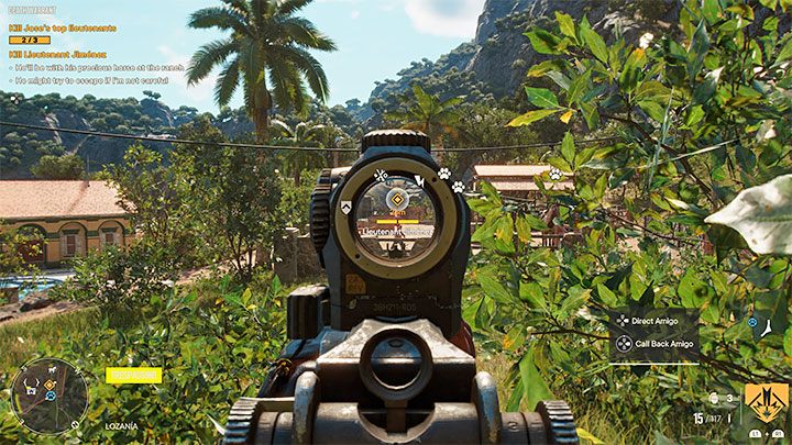 Cel misji powinien kręcić się w pobliżu bocznego obszaru, w którym wyprowadzane są konie ze stadniny - Far Cry 6: Wyrok śmierci (Death Warrant) - solucja, opis przejścia - Far Cry 6 - poradnik do gry