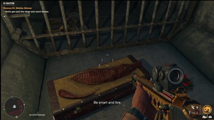 Skrzynię z tą bronią znajdziecie w kanałach, do których wejdziecie bez żadnego klucza - Far Cry 6: Karabiny wyborowe, Unikalne bronie - lista - Far Cry 6 - poradnik do gry