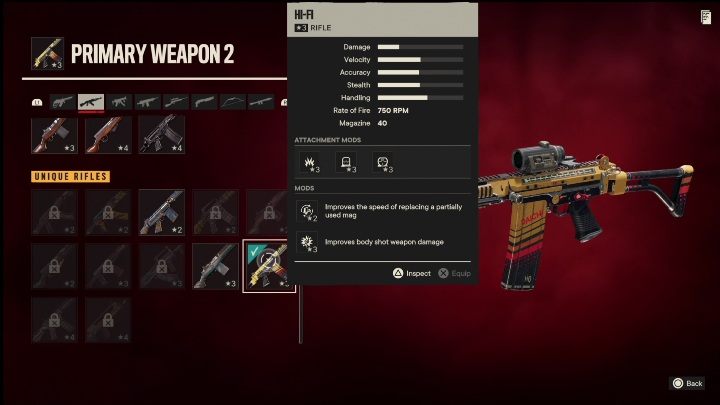 Cechy specjalne: Hi-Fo to karabin, który od startu posiada takie modyfikacje jak - Far Cry 6: Karabiny, Unikalne bronie - lista - Far Cry 6 - poradnik do gry