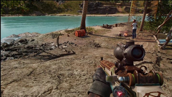 Skrzynia znajduje się na niewielkiej wyspie, przy samym brzegu - Far Cry 6: Karabiny, Unikalne bronie - lista - Far Cry 6 - poradnik do gry