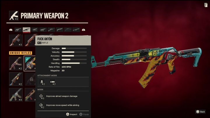 Cechy specjalne: J*bać Antóna to karabin, który od startu posiada takie modyfikacje jak - Far Cry 6: Karabiny, Unikalne bronie - lista - Far Cry 6 - poradnik do gry