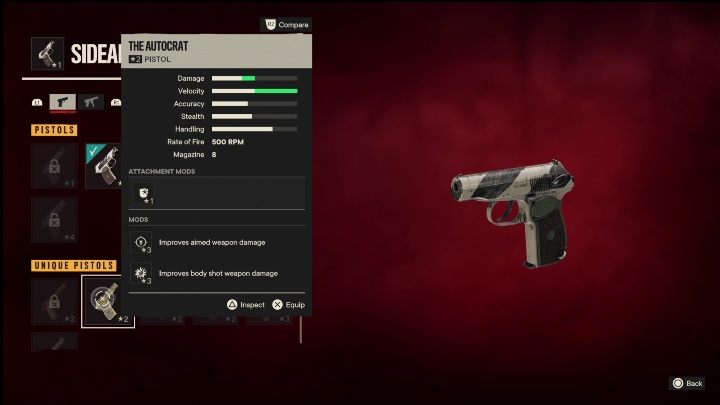 Cechy specjalne: Autokrata to pistolet, który od startu posiada takie modyfikacje jak - Far Cry 6: Pistolety, Unikalne bronie - lista - Far Cry 6 - poradnik do gry