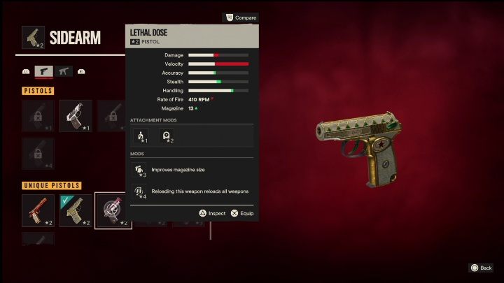 Cechy specjalne: Pijawka to pistolet, który od startu posiada takie modyfikacje jak - Far Cry 6: Pistolety, Unikalne bronie - lista - Far Cry 6 - poradnik do gry
