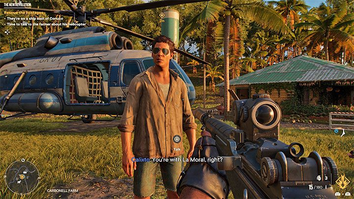 Porozmawiajcie przy wyjściu z jednym z rebeliantów, a następnie wskoczcie na konia i wyruszcie jego śladem - Far Cry 6: Nowa rewolucja (The New Revolution) - solucja, opis przejścia - Far Cry 6 - poradnik do gry