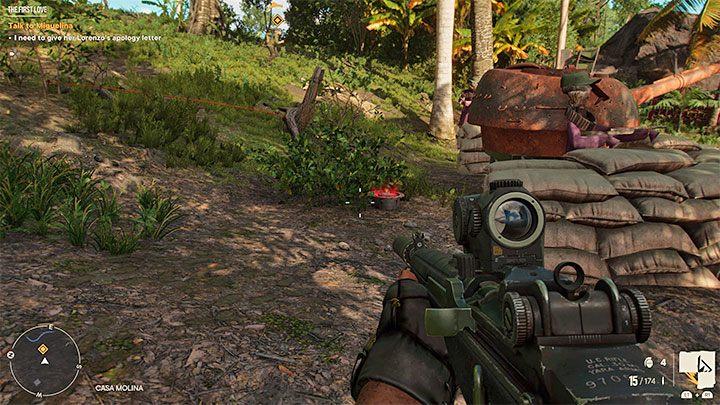 Druga odmiana to miny zbliżeniowe, które automatycznie eksplodują gdy się do nich za bardzo zbliżycie - Far Cry 6: Pierwsza miłość (The First Love) - solucja, opis przejścia - Far Cry 6 - poradnik do gry