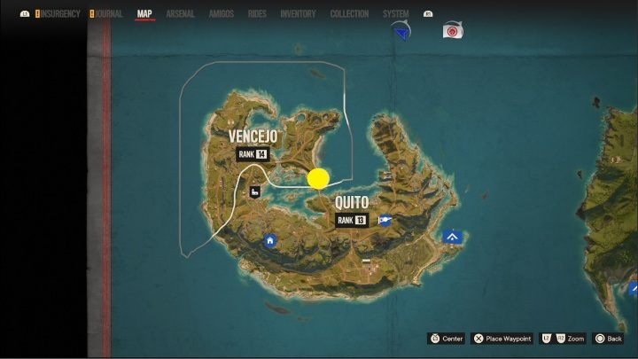 Lokalizacja: Wschodnia części Vencejo, zaraz przy sporym moście prowadzącym do Quito - Far Cry 6: Isla Santuario - Działka przeciwlotnicze, lista celów wojskowych - Far Cry 6 - poradnik do gry