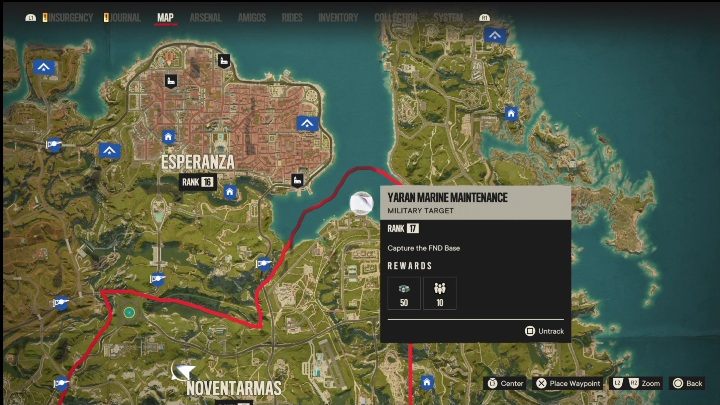 Lokalizacja: Północna część Noventarmas - Far Cry 6: Valle de Oro - Bazy FND, lista celów wojskowych - Far Cry 6 - poradnik do gry
