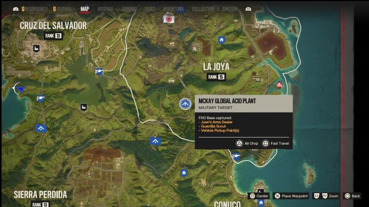 Lokalizacja: Południowo zachodnia część La Joya - Far Cry 6: El Este - Bazy FND, lista celów wojskowych - Far Cry 6 - poradnik do gry