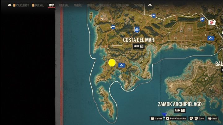 Lokalizacja: Południowa część Costa Del Mar - Far Cry 6: Madrugada - Działka przeciwlotnicze, lista celów wojskowych - Far Cry 6 - poradnik do gry