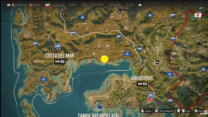 Lokalizacja: Południowa wschodnia część Costa Del Mar - Far Cry 6: Madrugada - Działka przeciwlotnicze, lista celów wojskowych - Far Cry 6 - poradnik do gry