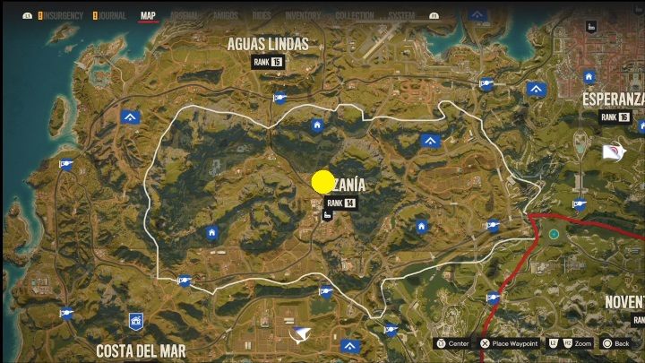 Lokalizacja: Centrum Lozanii, nad miasteczkiem Verdera - Far Cry 6: Madrugada - Działka przeciwlotnicze, lista celów wojskowych - Far Cry 6 - poradnik do gry