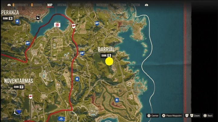 Lokalizacja: Środkowo wschodnia część Barrial, zaraz obok głównej drogi prowadzącej przez ten region - Far Cry 6: Valle De Oro - Działka przeciwlotnicze, lista celów wojskowych - Far Cry 6 - poradnik do gry