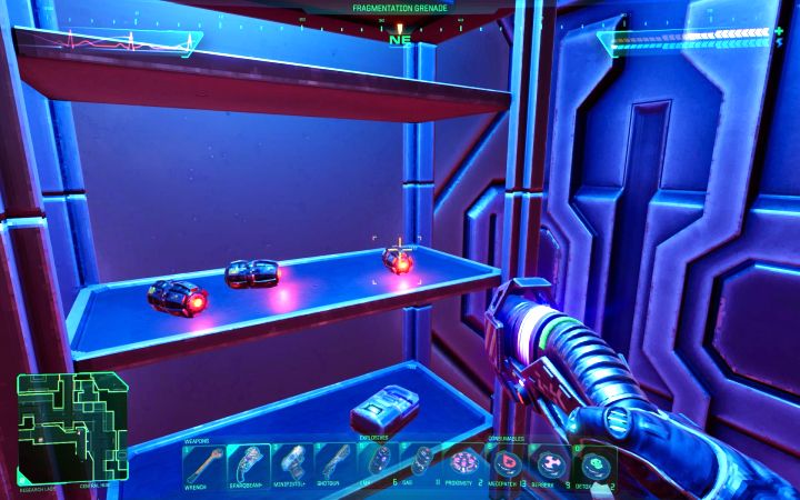 Ten typ granatów możecie regularnie odnajdywać począwszy od pokładu medycznego - System Shock Remake: Lista wszystkich broni i granatów - System Shock Remake - poradnik do gry