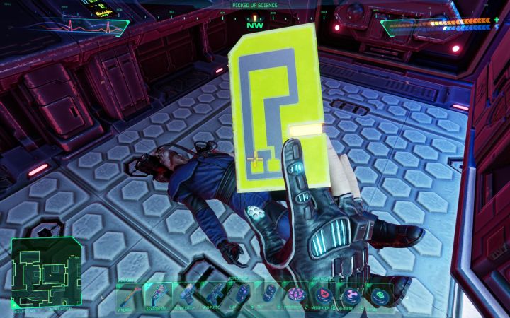 Na pokładzie Laboratoria badawcze odwiedźcie pomieszczenie Admin Security we wschodniej części mapy - System Shock Remake: Wyłączenie lasera górniczego - opis zagadki - System Shock Remake - poradnik do gry